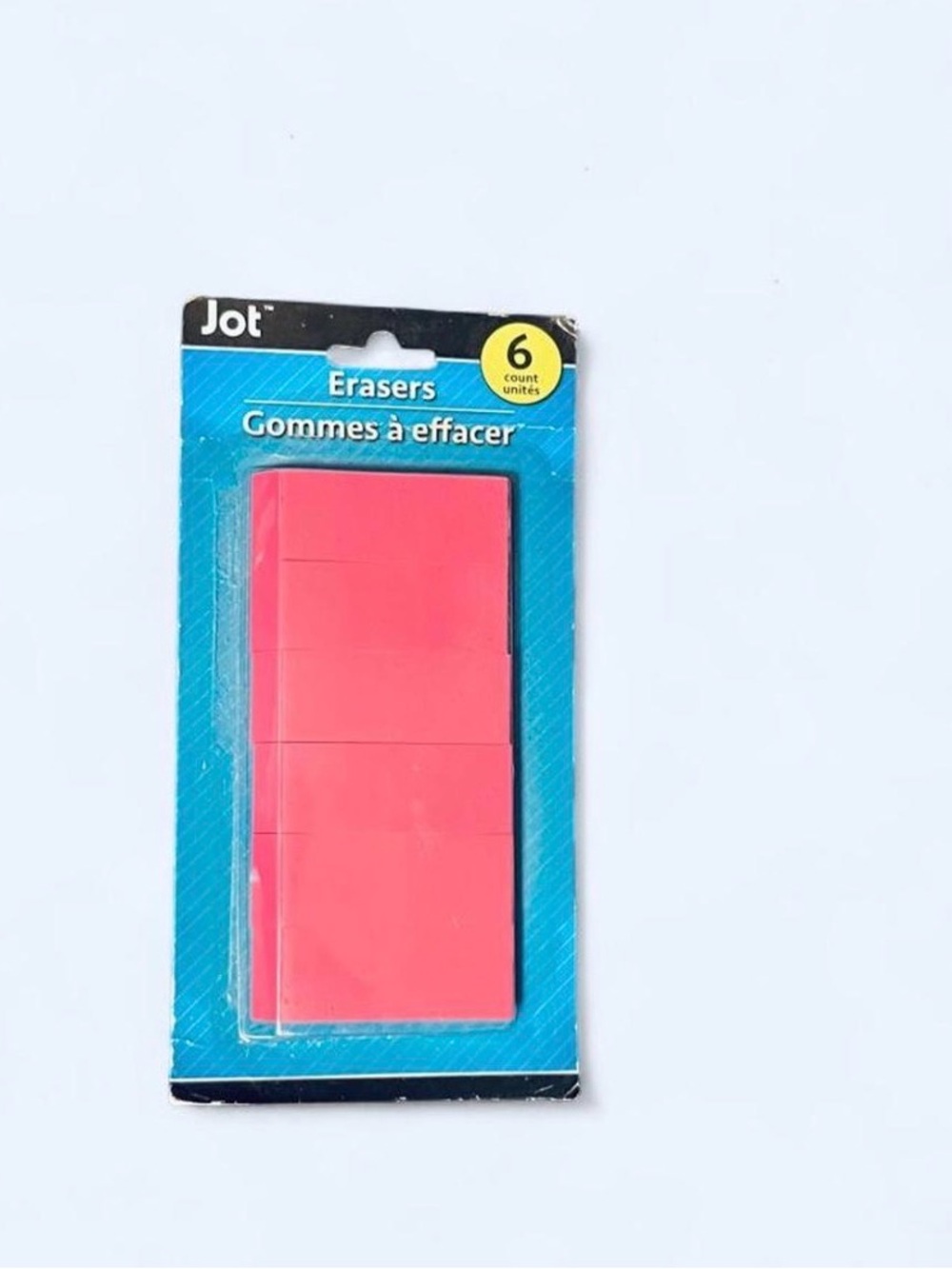Pink Erasers - Pack of 6